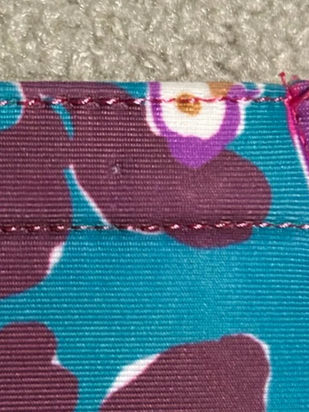 Lilly Pulitzer Orchid You Not Swim NEOPRENE ZIP POUCH Beach Travel Teal/Pink